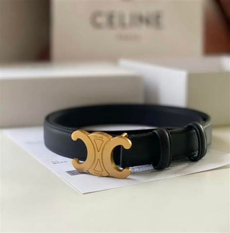 celine triomphe belt styling|celine triomphe belt for sale.